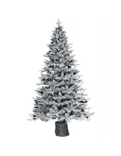 Albero Di Natale Artificiale Kentucky Innevato Con Base Integrata H 150 cm Ø 89 