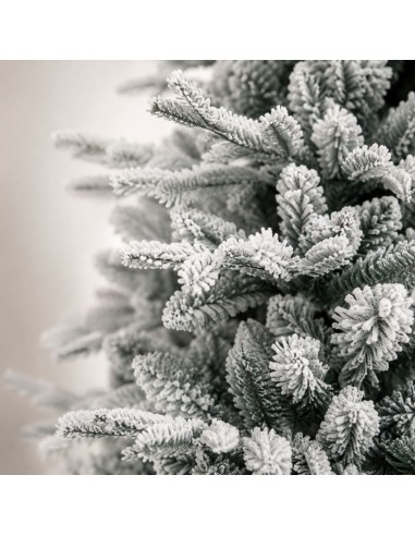 Albero Di Natale Artificiale Kentucky Innevato Con Base Integrata H 150 cm Ø 89 
