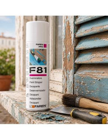 Faren F81 Sverniciatore Spray Rapido Per Rimozione Vernici 400 ml 2 Pezzi