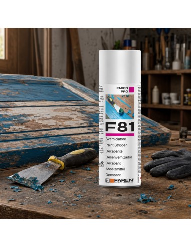 Faren F81 Sverniciatore Spray Rapido Per Rimozione Vernici 400 ml 2 Pezzi