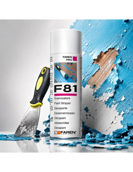 Faren F81 Sverniciatore Spray Rapido Per Rimozione Vernici 400 ml 2 Pezzi