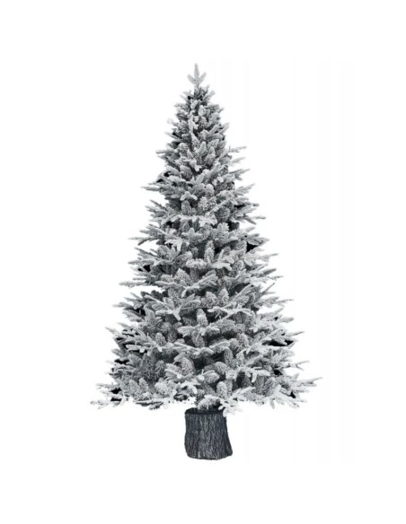 Albero Di Natale Artificiale Kentucky Innevato Con Base Integrata H 210 cm Ø 124 cm 