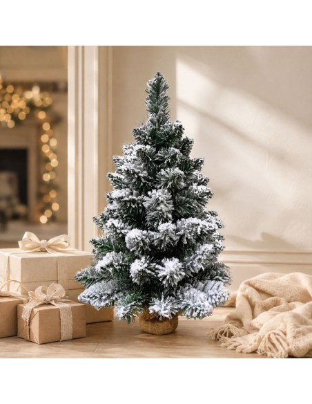 Albero Di Natale Innevato Pinetto Timmy 90 Cm
