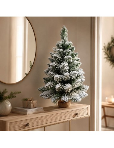 Albero Di Natale Innevato Pinetto Timmy 90 Cm