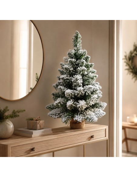 Albero Di Natale Innevato Pinetto Timmy 90 Cm
