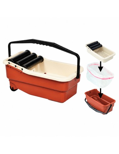 Vaschetta lavaggio Easy Raimondi con frattazzo spugna Sweepex