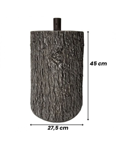 Base Tronco marrone scuro 45 cm supporto per albero di Natale 180-240 cm 