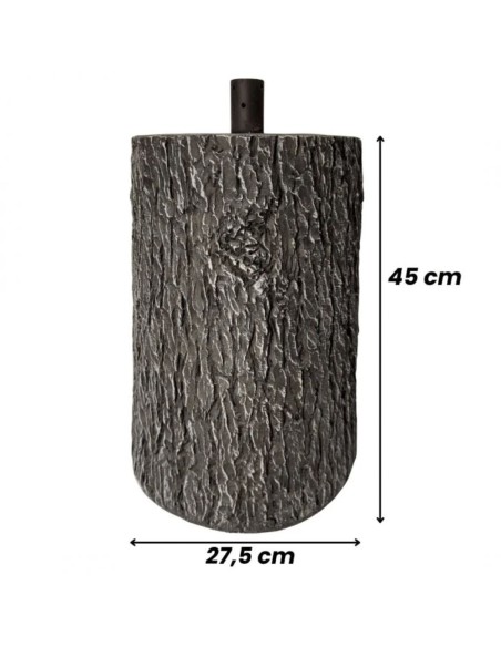 Base Tronco marrone scuro 45 cm supporto per albero di Natale 180-240 cm 