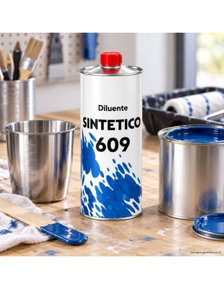 OV Diluente Sintetico 609 1 L Per Smalti, Vernici Sintetiche e Pulizia Attrezzi