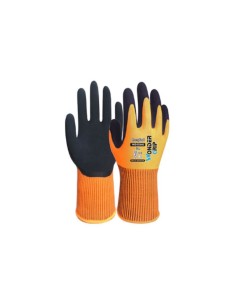 Guanti lavoro Comfort resistenti alta visibilità arancione modello WG-310R