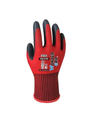 Guanti da lavoro Flex universali modello WG-500R colore rosso 