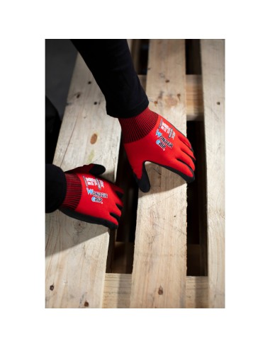 Guanti da lavoro Flex universali modello WG-500R colore rosso 