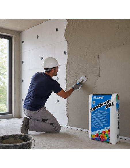 Collante Rasante Mapetherm AR1 GG Pannelli Termoisolanti Colore Bianco 25 kg