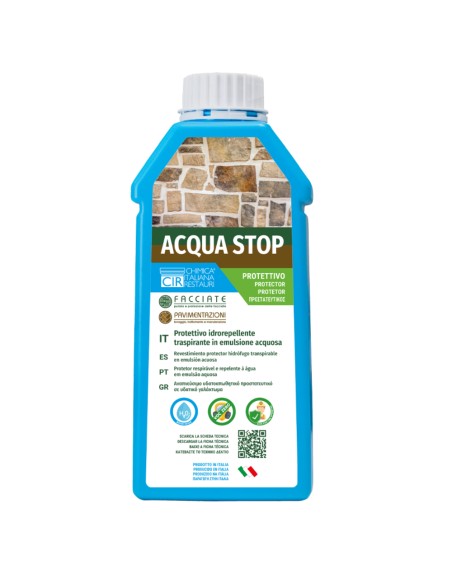 Protettivo Idrorepellente Traspirante Protezione Umidità Acqua Stop 1 Litro 