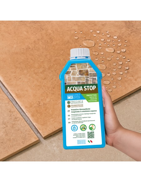 Protettivo Idrorepellente Traspirante Protezione Umidità Acqua Stop 1 Litro 