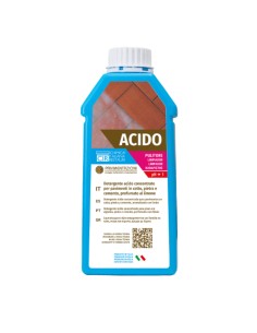 Detergente Acido Concentrato Profumato per Pavimenti da 1 lt Acido