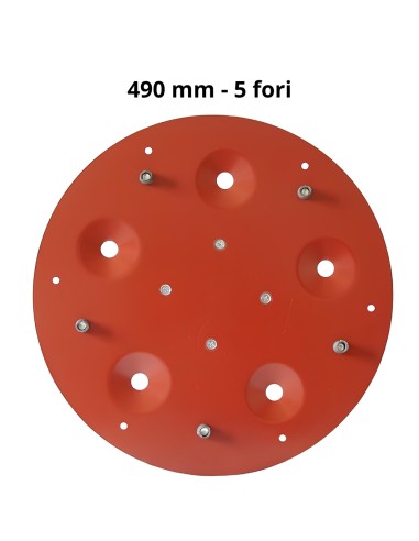 Disco Porta Utensili Abrasivi 5 Fori Diametro 490 mm Maxititina 