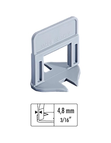 Distanziatori Elementi Livellanti RLS HD 4,8 mm h. 12 mm Confezione 250 Pezzi 
