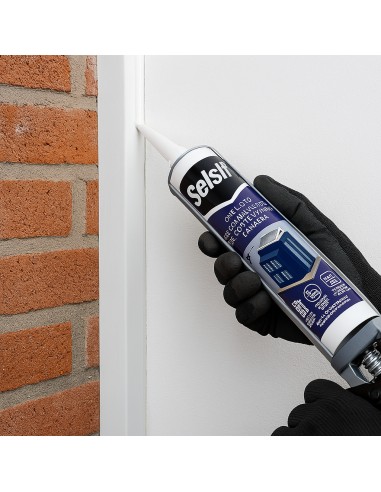 Silicone Neutro Bianco Costruzioni Lamiera 310Ml Selsil Sigillante Resistente