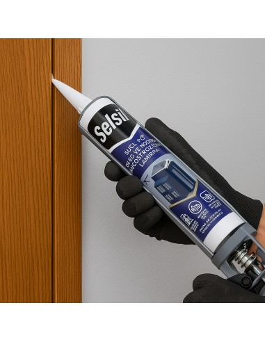 Silicone Neutro Bianco Costruzioni Lamiera 310Ml Selsil Sigillante Resistente
