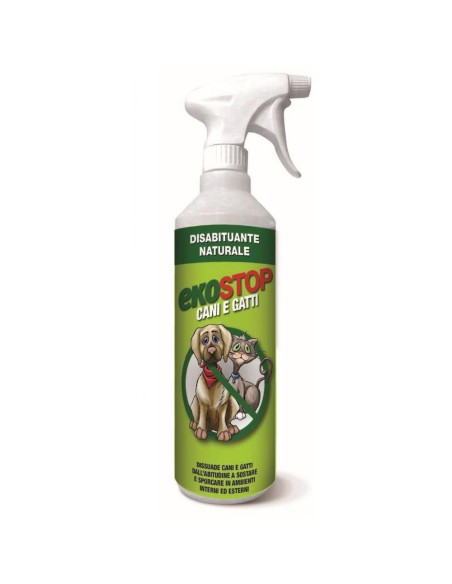 Disabituante Naturale Cani Gatti Protezione Inerni Esterni Spray 750 ml Ekostop