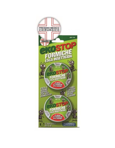 Esca Formiche Insetticida Gel Professionale Eliminazione Colonia Rapida 6 Giorni Ekostop 