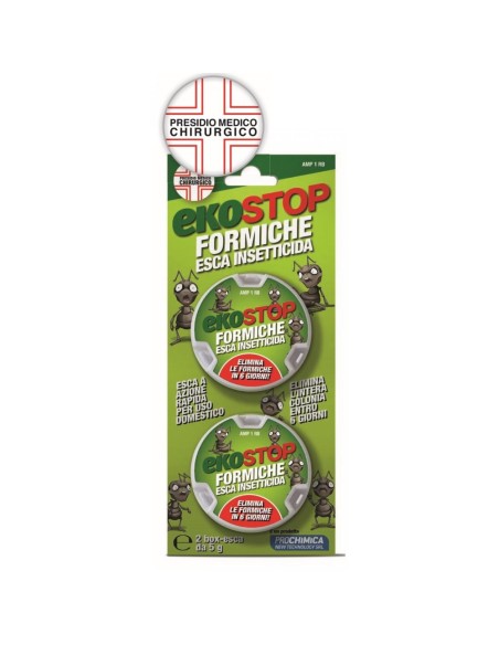 Esca Formiche Insetticida Gel Professionale Eliminazione Colonia Rapida 6 Giorni Ekostop 