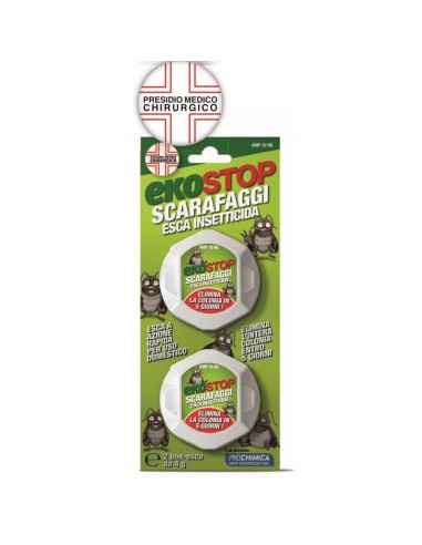 Trappola Scarafaggi Blister Blatte Esca Insetticida Casa Fessure Nido Ekostop