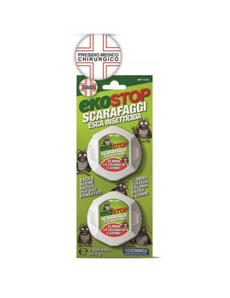 Trappola Scarafaggi Blister Blatte Esca Insetticida Casa Fessure Nido Ekostop