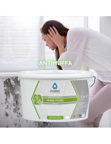Farbe Steril Pittura Coprente Igienizzante Antimuffa Opaca Permeabile Vapore