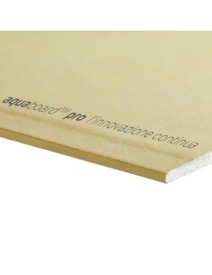 Lastra Cartongesso Esterni Interni Umidi Sauna 1200x2000 mm Aquaboard Pro Siniat
