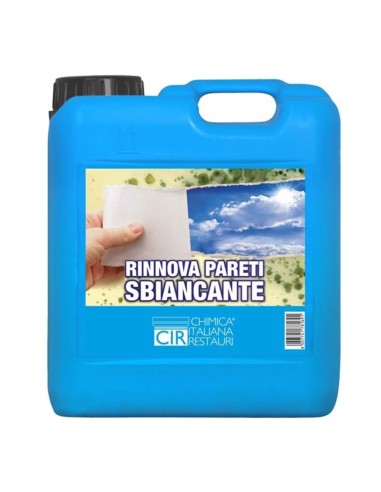 Detergente Sbiancante Macchie Intonaci Mattoni Rinnova Pareti Flaconi 5 litri