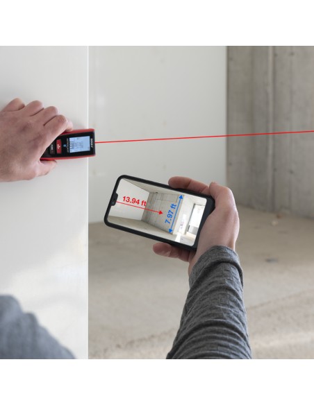 Misuratore Laser Distanza 60 mt Bluetooth Metron 60 bt Precisione Millimetrica