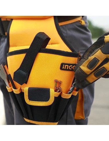 Fodero Porta Attrezzi Avvitatore Trapano Utensili 6 Tasche Cintura Inclusa