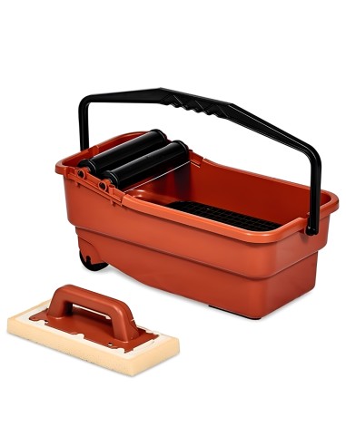 Vaschetta Plastica Rulli Frattone Spugna Sweepex Rimozione Stuccatura 