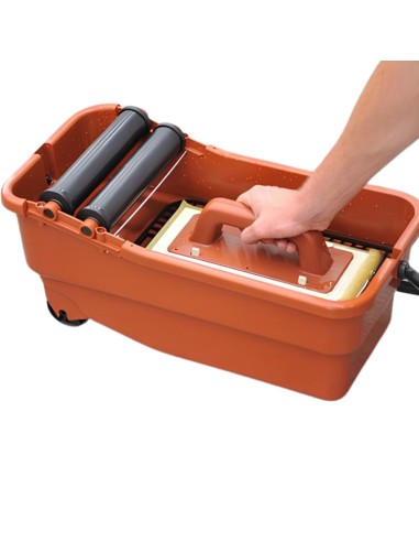 Vaschetta Plastica Rulli Frattone Spugna Sweepex Rimozione Stuccatura 
