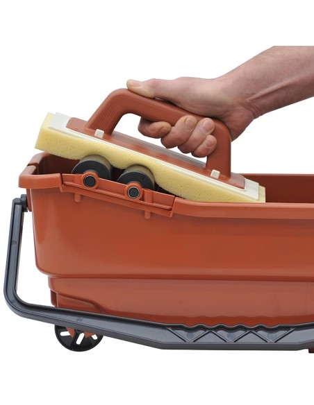 Vaschetta Plastica Rulli Frattone Spugna Sweepex Rimozione Stuccatura 