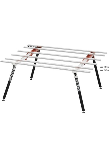 Banco Lavoro Larghezza Variabile 180 x 100/150 cm BM 180 PLUS Grandi Lastre
