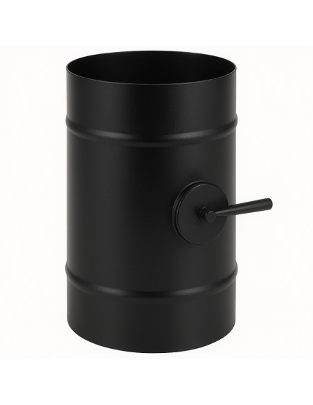 Elemento Acciaio Smaltato Valvola Arredo h. 300 mm Canale Fumo Stufa Pellet