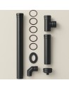 Kit Facile Pellet Completo 11 Pezzi Per Canale Da Fumo Diametro 80 mm