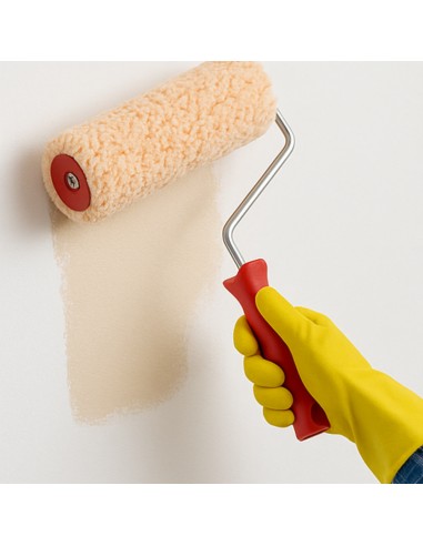 Rullo Tessuto Professionale Manico Quarzi Pitture Idropitture Superfici Ruvide