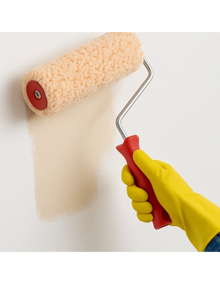 Rullo Tessuto Professionale Manico Quarzi Pitture Idropitture Superfici Ruvide