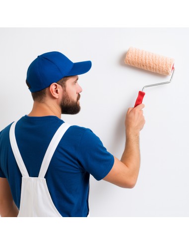 Rullo Tessuto Professionale Manico Quarzi Pitture Idropitture Superfici Ruvide