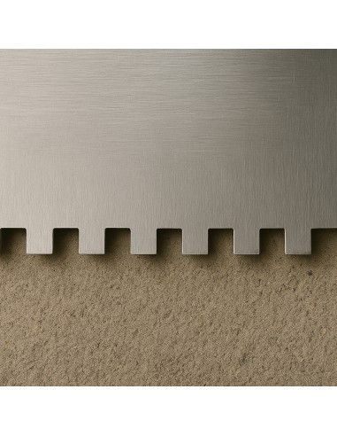 Frattone Americano Dentato 36x13cm Impugnatura Gomma Dentatura 10x10mm