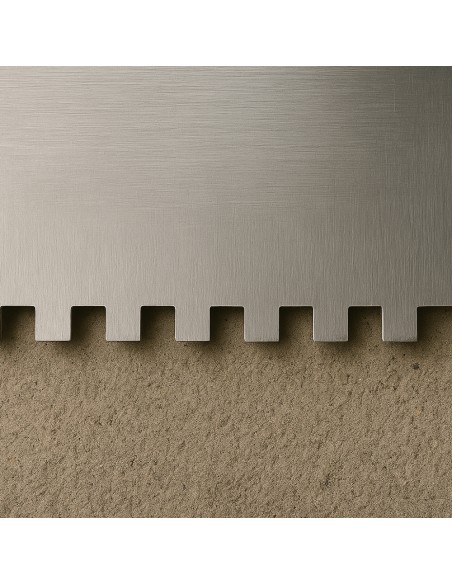 Frattone Americano Dentato 36x13cm Impugnatura Gomma Dentatura 10x10mm