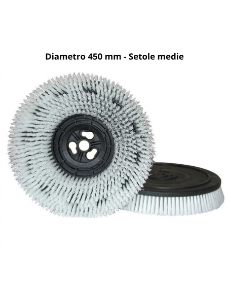 Spazzola Nylon Media Setole 065 Pulizia Pavimenti Maxititina 