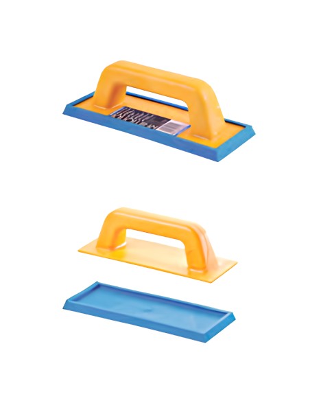Spatola Fuga Doppio Profilo Gomma Intercambiabile Azzurrina 95x245 mm 
