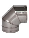 Curva  90° Acciaio Inox Ø 150 MM Spessore 0,5 MM Canna Fumaria Monoparete  
