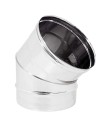 Curva  45° Acciaio Inox Spessore 0,5 MM Canna Fumaria Monoparete 