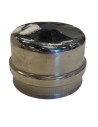 Tappo Raccolta Condensa Cieco Acciaio Inox Diametro 80mm Canna Fumaria 